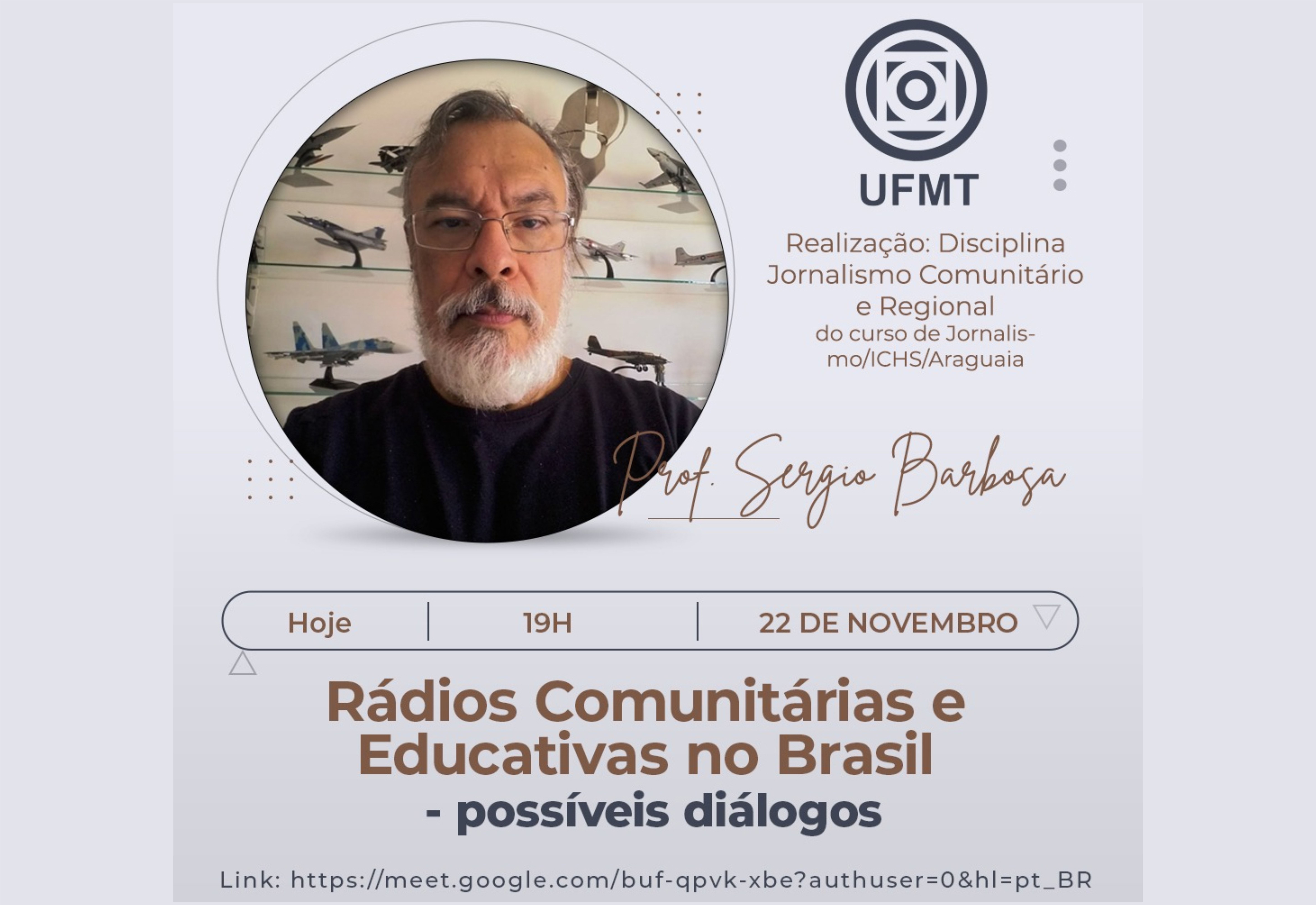 Docente da UniFAI participa de diálogo sobre emissoras educativas e comunitárias na UFMT; Prof. Me. Sérgio Barbosa desenvolve atividades pedagógicas nos cursos de Administração, Design e Publicidade da UniFAI e, também, como colaborador na Rádio Cultura FM
